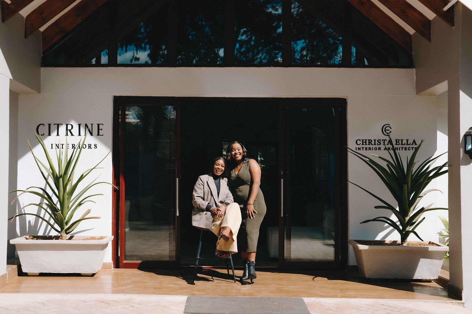 The Citrine Interiors studio entrance at 15 Ridgeway North, Highlands, Harare